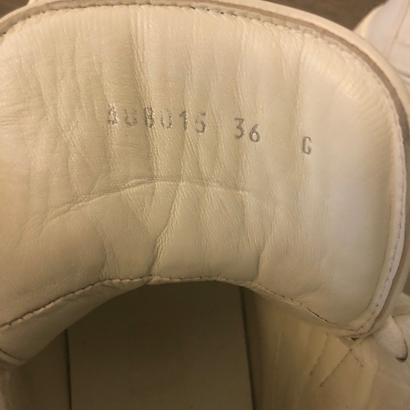 Gucci White GG Soft Leather High Top Sneakers - Picture 9 of 9